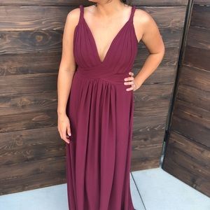 Azazie Maren Cabernet Bridemaids Dress